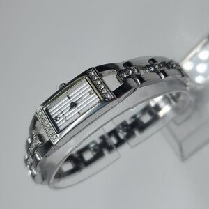 Vintage Fossil F² Watch ES1510 Silver Stainless Steel Watch